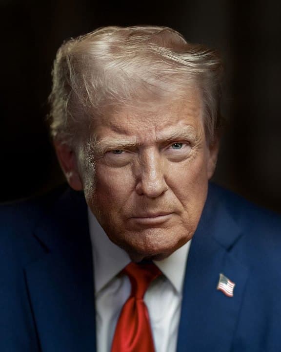 Official 2025 presidential portrait of Donald J. Trump